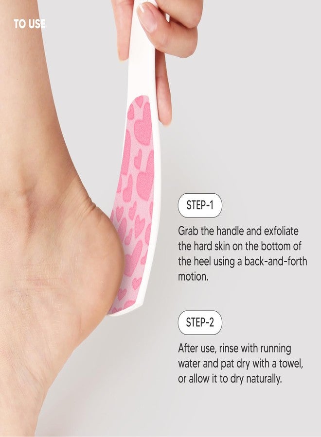 F3 Systems S-Line Emery Foot File(Pink Heart), Colossal Double-Sided Pedicure Tool, Effective for Cracked Heel, Ergonomic Design for Easy Grip - Image 4